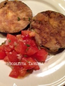 Cotolette di melanzana (aubergine schnitzels)