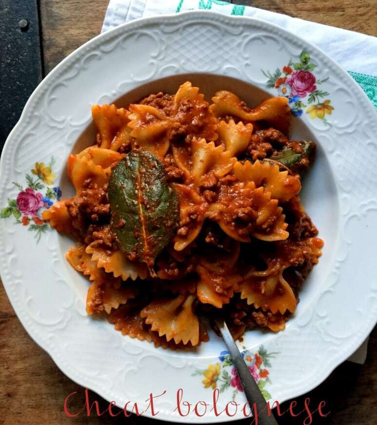 Cheat bolognese sauce