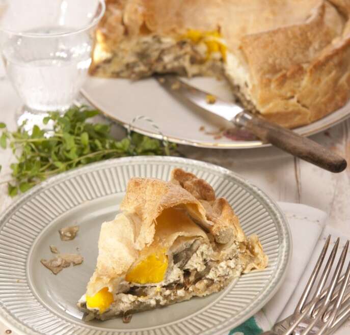 Torta pasqualina, Easter ricotta and artichokes pie from Genoa