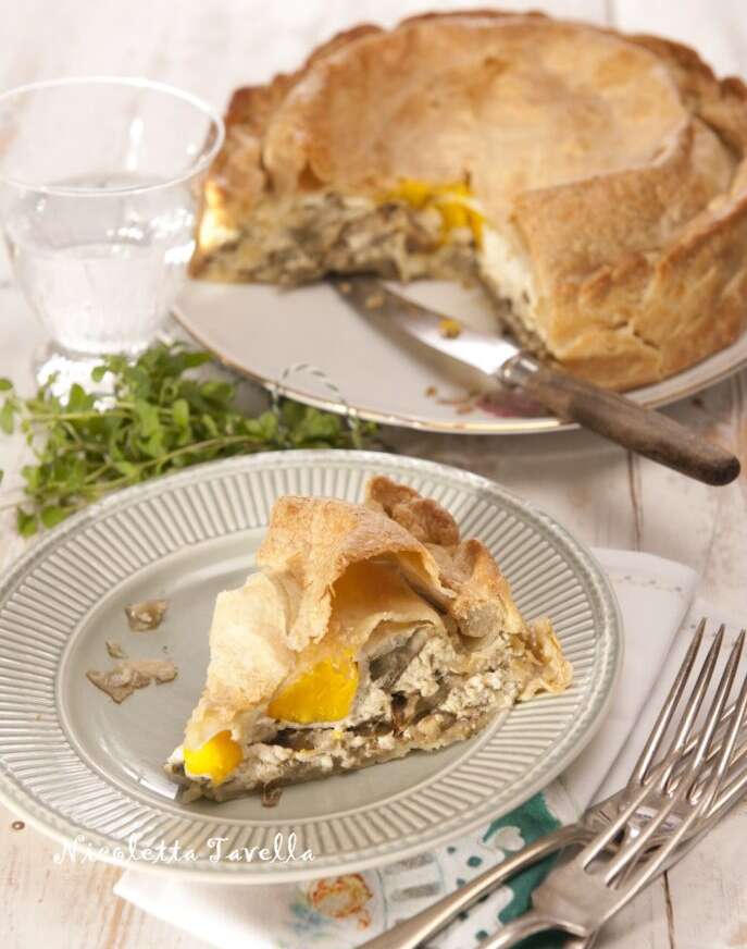 Torta pasqualina, Easter ricotta and artichokes pie from Genoa