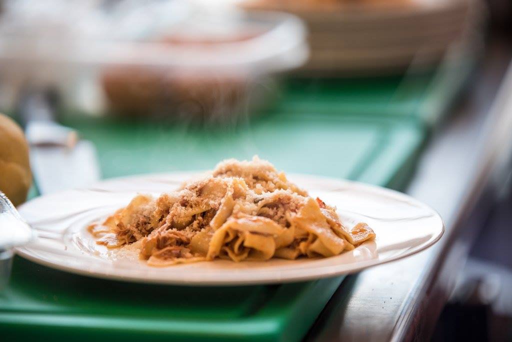 Pappardelle with Tuscan rabbit sauce