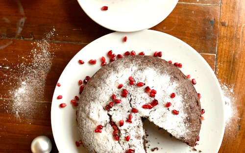 SPICED TRIPLE CHOCOLATE AND ESPRESSO CAKE