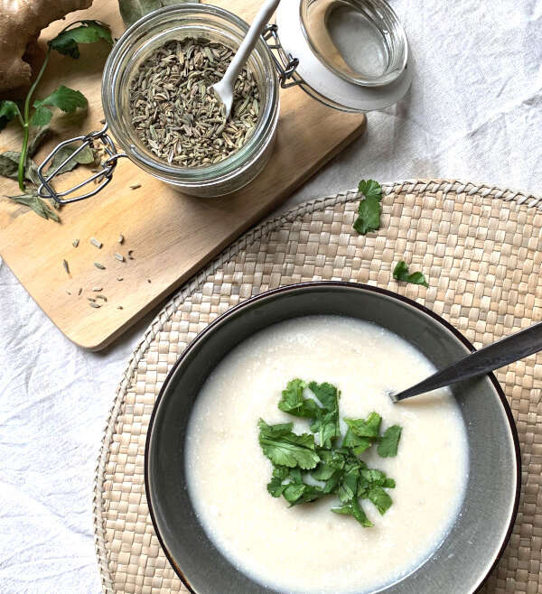 Bloemkool-kokos soep