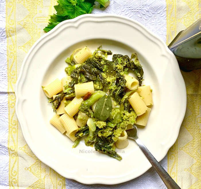 Pasta with cime di rapa Apulian style