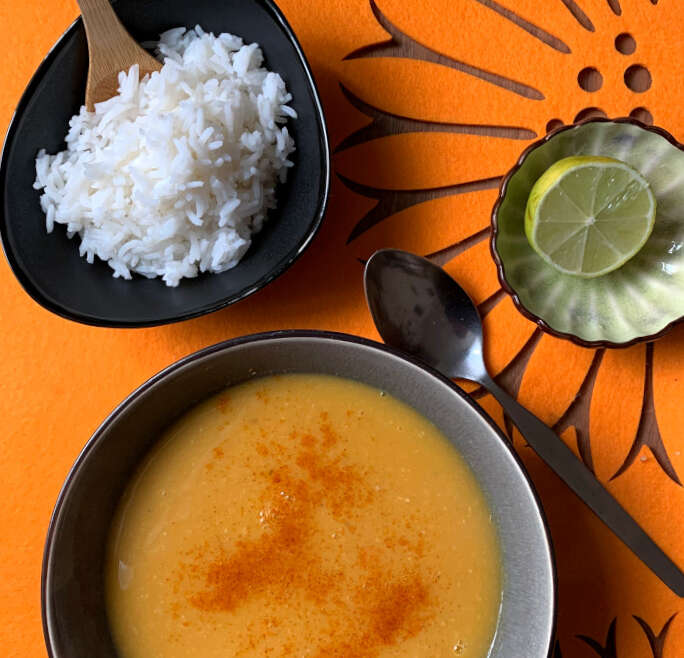 Heel erg oranje soep :)