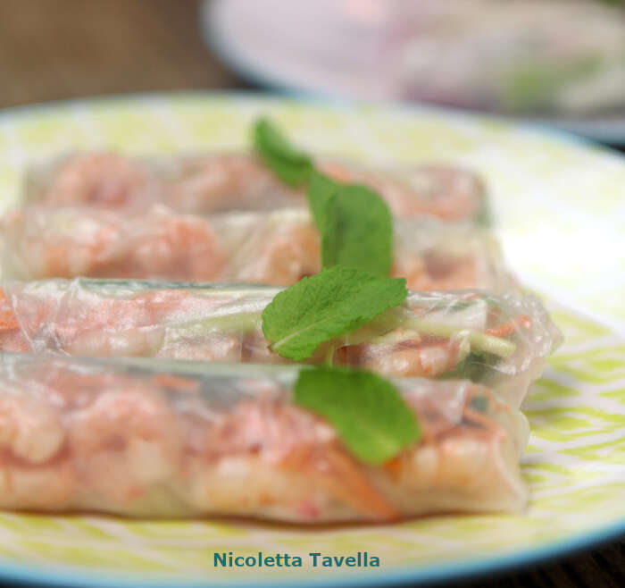 Mediterranean spring rolls