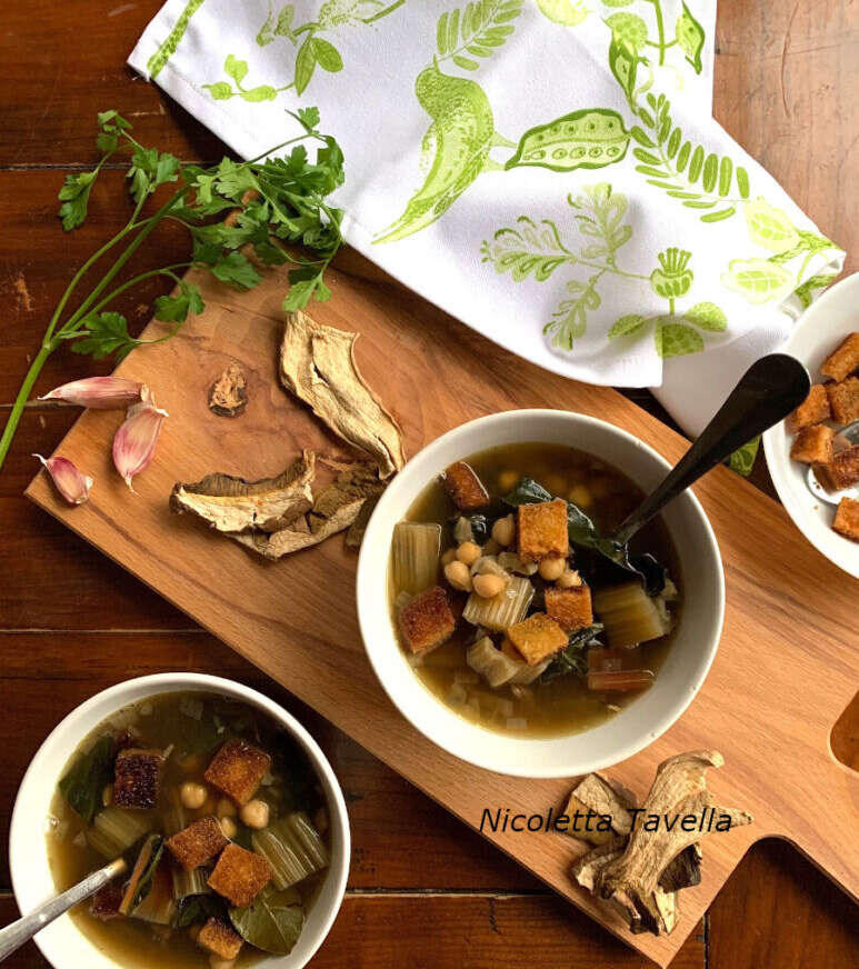 Zimin (Ligurian chickpea and chard soup)